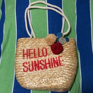 Disney x Junk Food “Hello Sunshine” Straw Tote Bag